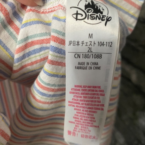 - Disney Men's Button Shirt Mickey Donald Pluto Goofy Faces Size M - Picture 3 of 3